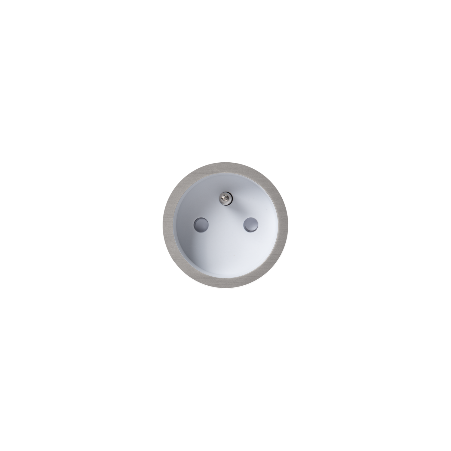 Rond 2.0 - backfit stopcontact nl-d lgrijs/wit